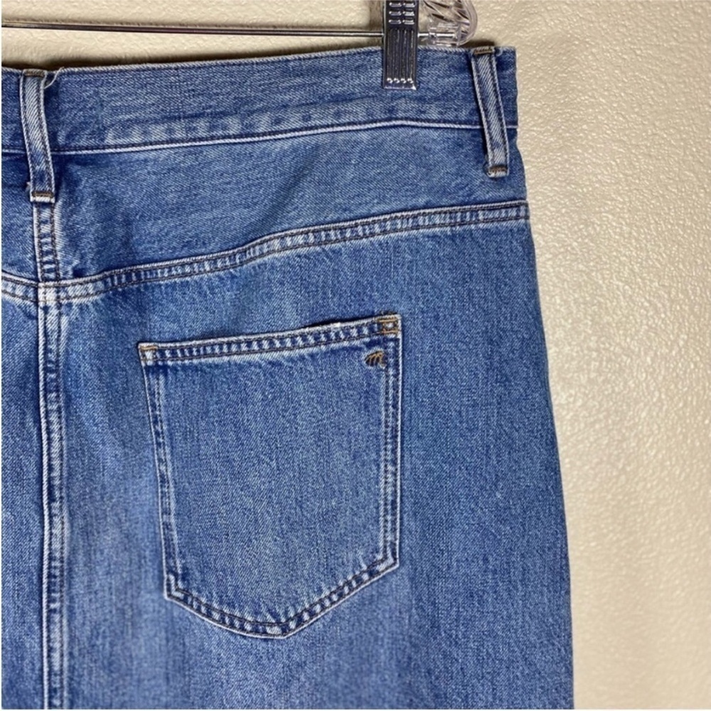 Madewell The Rilee Denim Enmore Wash Midi Skirt 33 / 16 - Picture 7 of 11